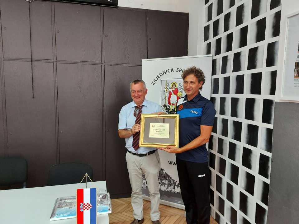 STK Šibenik i predsjednik HSTS Pospiš na prijemu u Zajednici sportova grada Šibenika