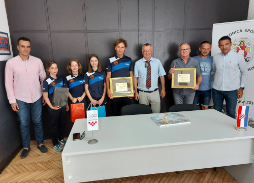 STK Šibenik i predsjednik HSTS Pospiš na prijemu u Zajednici sportova grada Šibenika