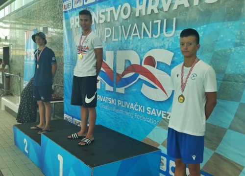 Fotografija 4 - Kadetsko PH: Mauro Galić prvak Hrvatske na 100 leptir, plivači Šibenika popravili 11 osobnih rekorda