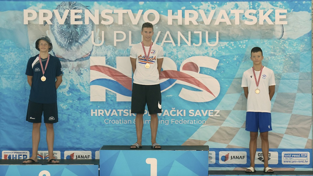 Kadetsko PH: Mauro Galić prvak Hrvatske na 100 leptir, plivači Šibenika popravili 11 osobnih rekorda
