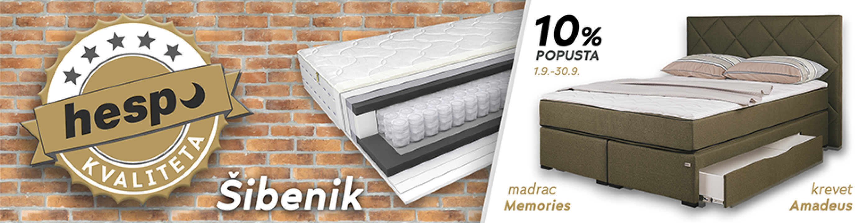 Tijekom rujna Hespo nudi odlične popuste na sve što vam treba za dobar san!