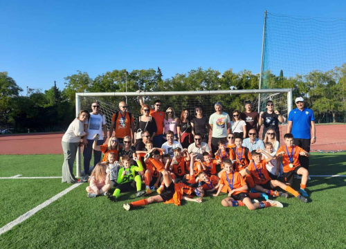 Fotografija 6 - Mladi nogometaši Šibenika (godište 2012.) osvojili turnir u Zadru, u finalu rutinski protiv Hajduka