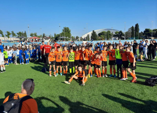 Fotografija 11 - Mladi nogometaši Šibenika (godište 2012.) osvojili turnir u Zadru, u finalu rutinski protiv Hajduka