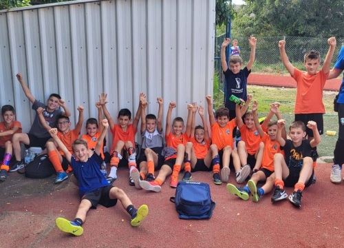 Fotografija 13 - Mladi nogometaši Šibenika (godište 2012.) osvojili turnir u Zadru, u finalu rutinski protiv Hajduka