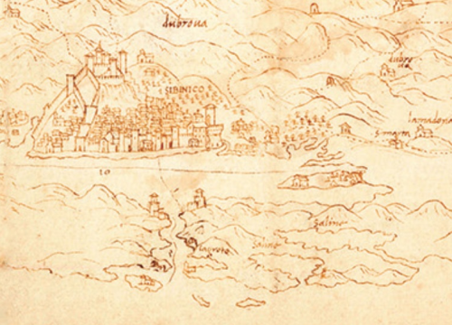 Baš nam se posrećilo: Šibenik je detaljno prikazan na najstarijoj poznatoj venecijanskoj karti Dalmacije