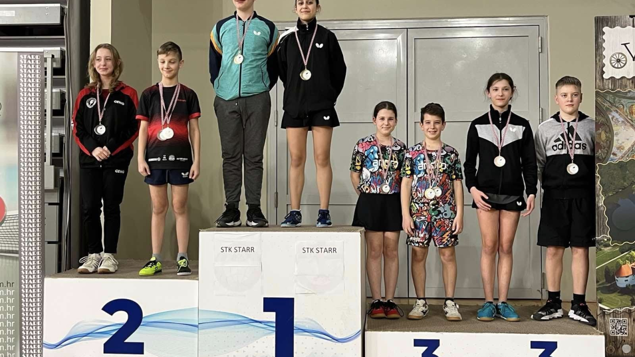 Uspjeh mlade šibenske stolnotenisačice Anđele Živković na Prvenstvu Hrvatske