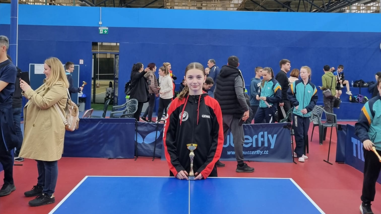 Sjajan rezultat šibenske stolnotenisačice Franke Miškić na državnom prvenstvu u Zagrebu