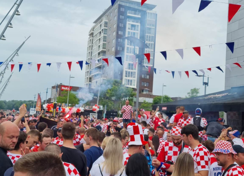Fotografija 13 - Šibenčani stigli na stadion: Atmosfera je fenomenalna
