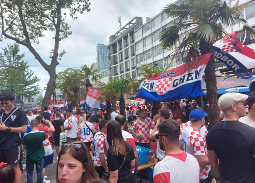 Fotografija 8 - Šibenčani stigli na stadion: Atmosfera je fenomenalna