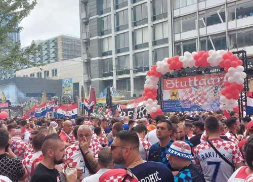 Fotografija 6 - Šibenčani stigli na stadion: Atmosfera je fenomenalna