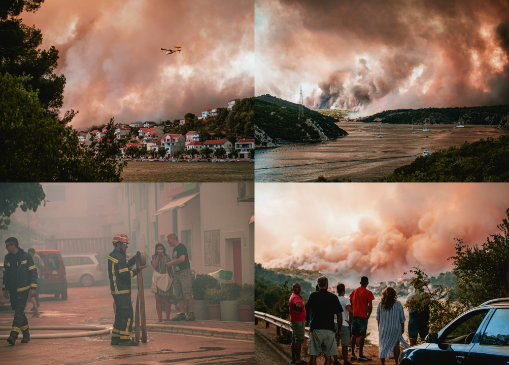Objekti nisu ugroženi, vatrogasci ostaju na terenu cijelu noć