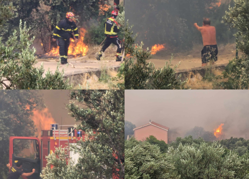 Fotografija 15 - Objekti nisu ugroženi, vatrogasci ostaju na terenu cijelu noć