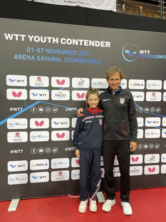 Šibenska stolnotenisačica Franka Miškić na Prvenstvu Europe za mlađe kategorije