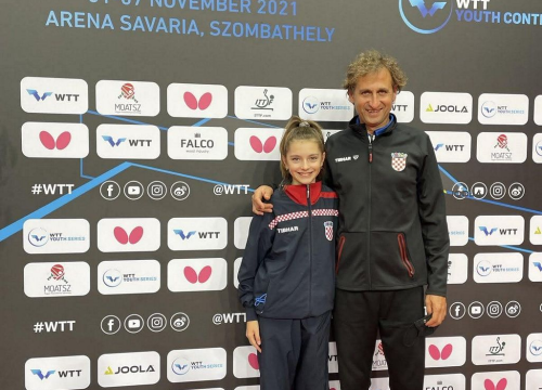 Fotografija 3 - Šibenska stolnotenisačica Franka Miškić na Prvenstvu Europe za mlađe kategorije