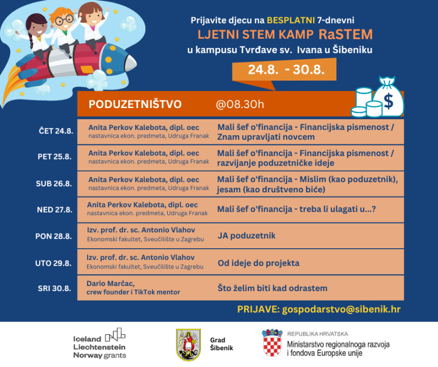 Prijavite djecu na BESPLATNI 7-dnevni ljetni STEM kamp RaSTEM!