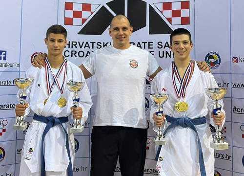 Fotografija 2 - Troje karatista Šibenika 1066 na Kupu Hrvatske došlo do pet zlatnih medalja, klub ukupno drugi u državi