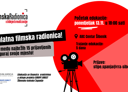 Fotografija 2 - Ne propustite petodnevnu besplatnu filmsku radionicu u organizaciji Razvojne agencije Šibensko-kninske županije!