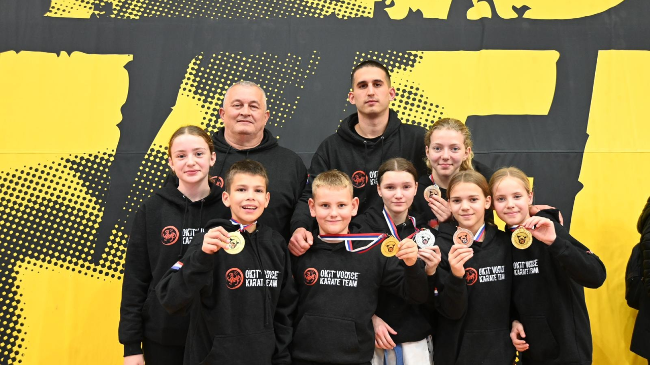 Karate klub Okit iz Slovenije se vratio s pregršt medalja: Njih sedam osvojilo ih šest