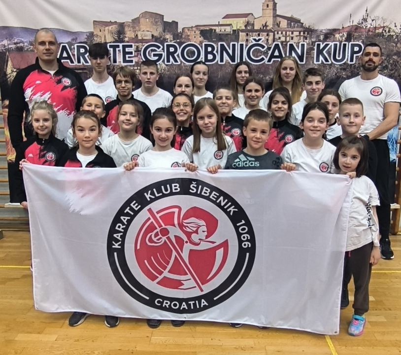 Čak 17 medalja za članove Karate kluba Šibenik 1066 na Grobničan kupu