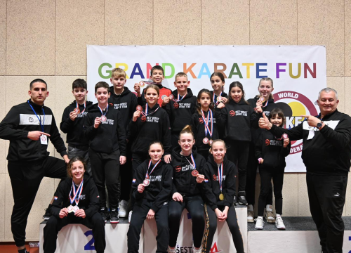 Karate klub Okit Vodice drugi najbolji klub turnira 'Grand karate fun' u Zagrebu