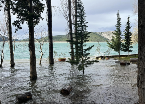 Fotografija 2 - Visok vodostaj Krke poplavio dio Visovca