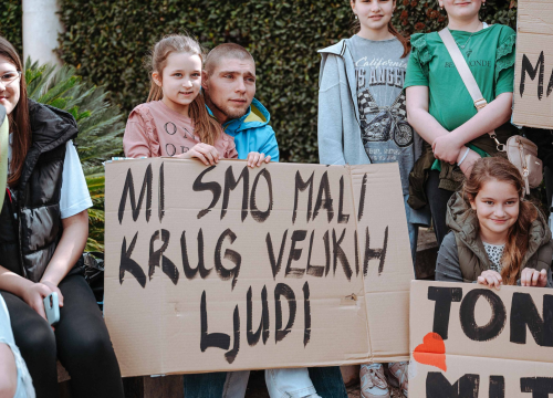 Fotografija 7 - Prosvjed za profesora Tonija Skelina: 'Doživio je ogromnu nepravdu, svi smo u stanju šoka'