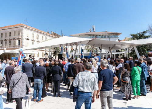 Fotografija 19 - Plenković u Šibeniku: 'Uvjeren sam da će 9. izborna jedinica dati najveći obol ukupnoj pobjedi HDZ-a'