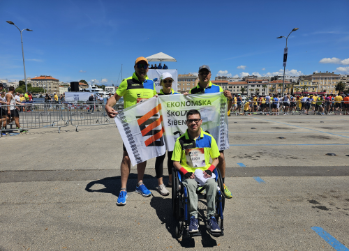 Fotografija 4 - Učenik Antonio Šaršanski sudjelovao u utrci Wings for Life World Run 2024. u Zadru