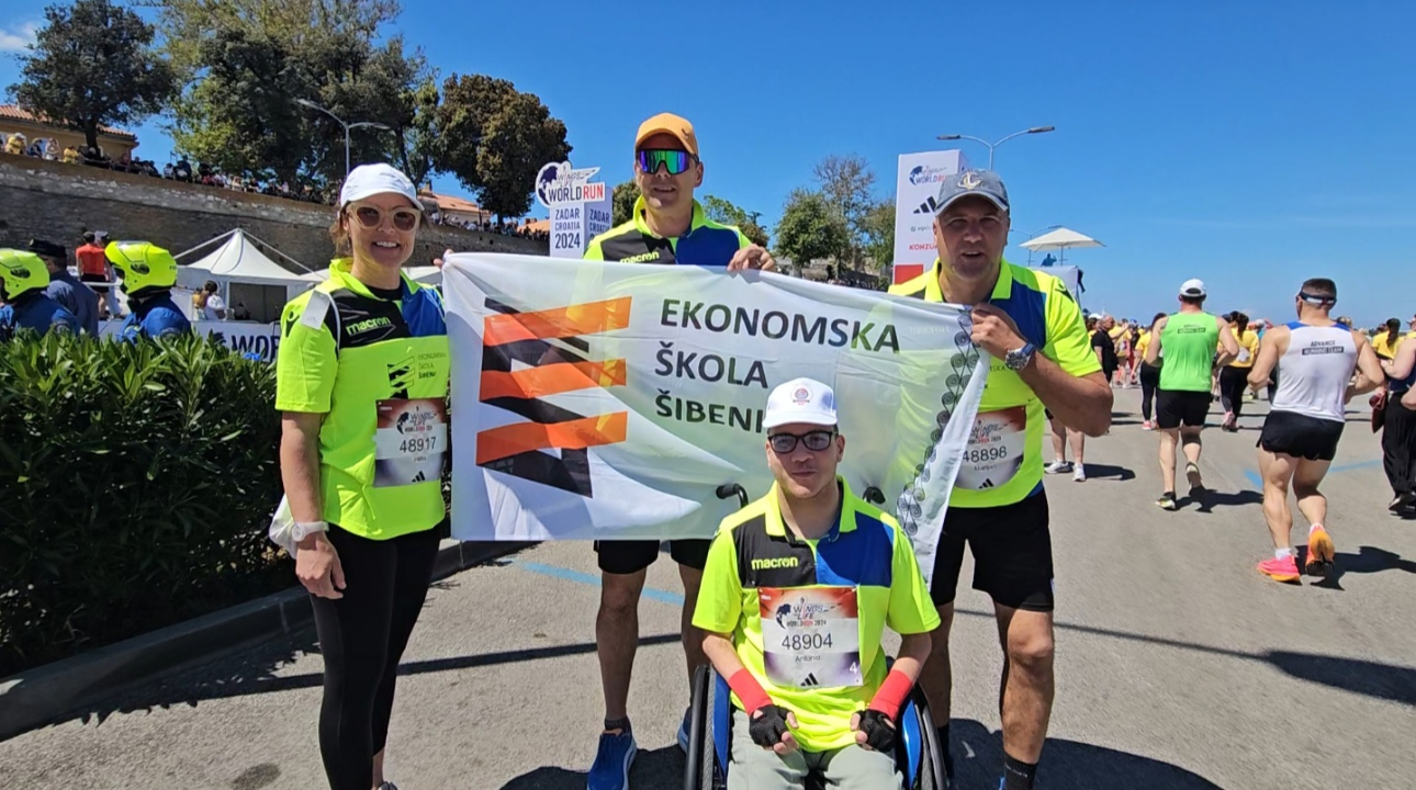 Učenik Antonio Šaršanski sudjelovao u utrci Wings for Life World Run 2024. u Zadru