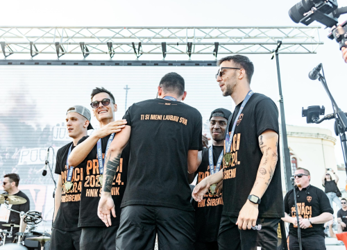 Fotografija 38 - Šibenik dočekao svoje heroje u narančastom: 'Carević ostaje, sezona time završena'