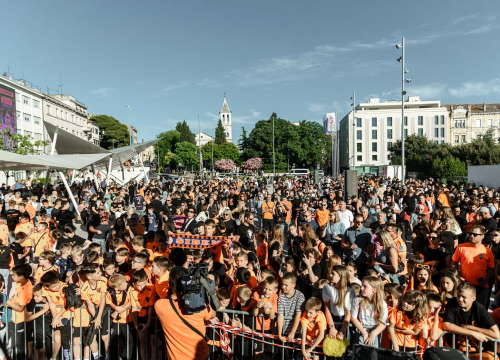 Fotografija 57 - Šibenik dočekao svoje heroje u narančastom: 'Carević ostaje, sezona time završena'