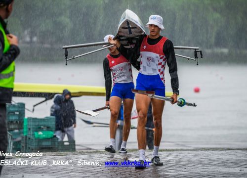 Fotografija 5 - Tri veslača Krke nastupila za Hrvatsku na Europskom juniorskom prvenstvu, dali sve od sebe po teškom vremenu