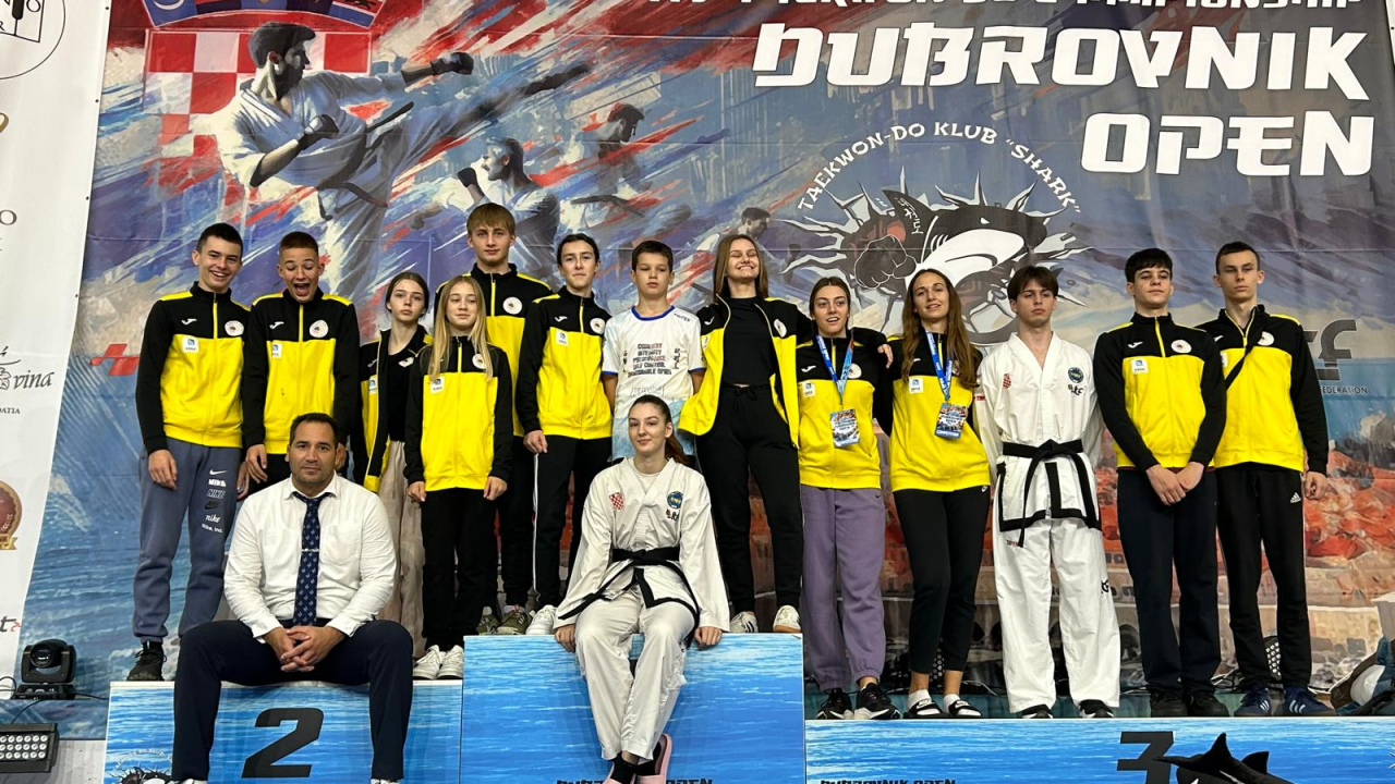 Taekwondo klub Solaris sa 14 članova uzeo u Dubrovniku 14 medalja, od čega četiri seniorske