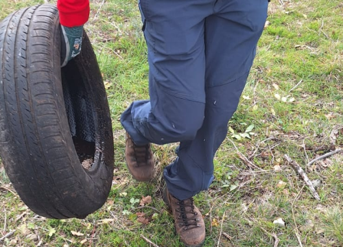 Fotografija 2 - Šibenski speleolozi i djelatnici NP Krka očistili ulaz jame Spaskraljice