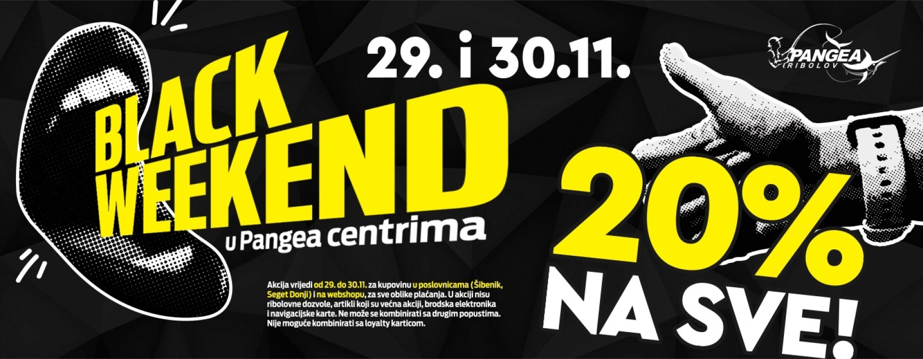 Iskoristite Black Friday ponudu u Pangea ribolovnom centru
