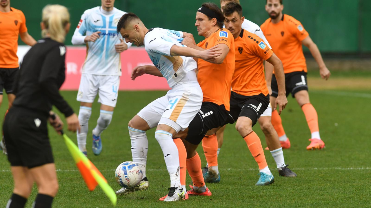 Šibenik poražen od Rijeke: Jedan eurogol, kiša i povučenost nisu narančastima dali priliku