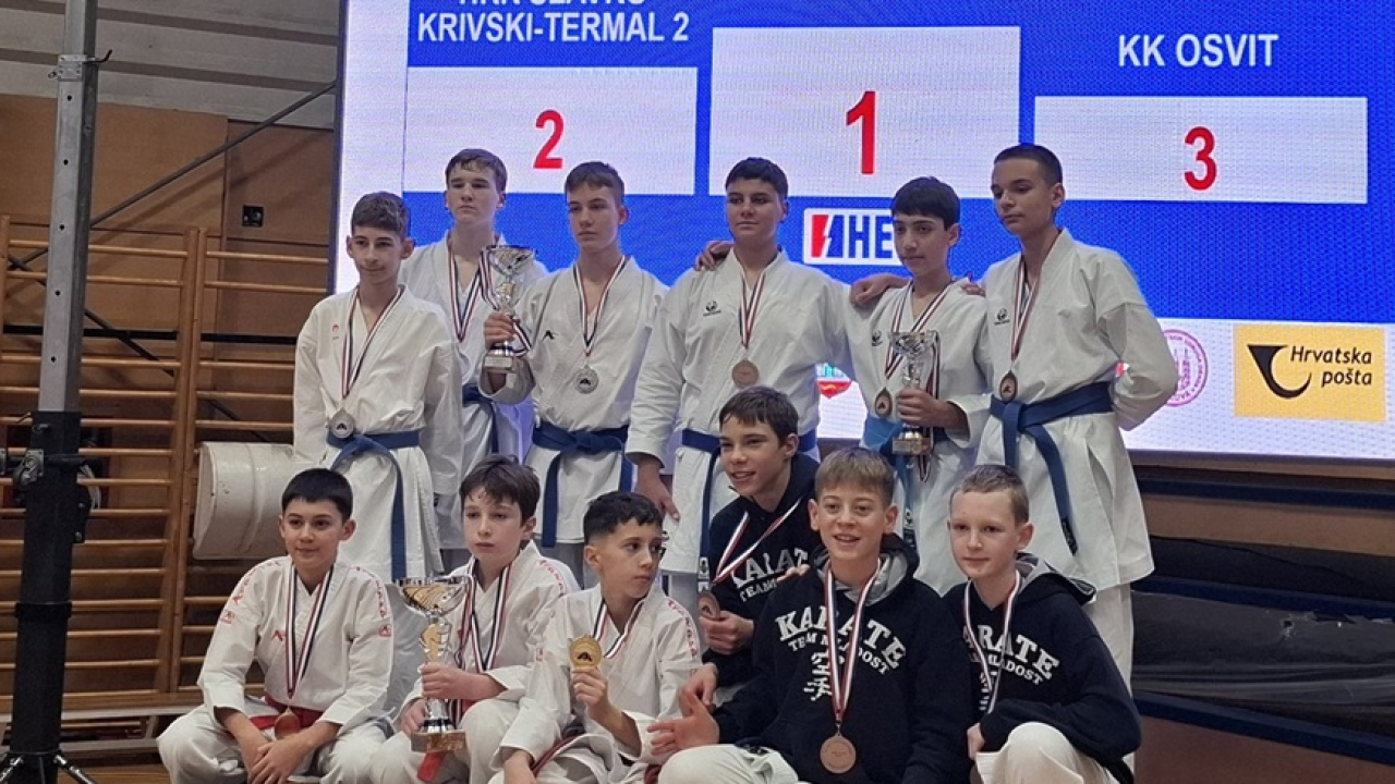Ženska ekipa Karate kluba Osvit prvak Hrvatske