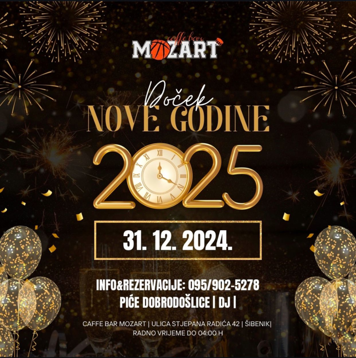 Odbrojavanje počinje u Mozarta: Dočekajte Novu u stilu!