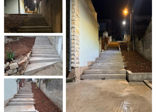 Grad Šibenik provodi manje projekte: U Raslini novi asfalt, u Crnici betonske stepenice