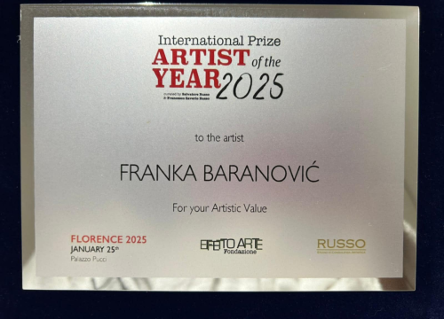 Fotografija 1 - Šibenska umjetnica Franka Baranović osvojila nagradu ‘Umjetnik godine 2025’