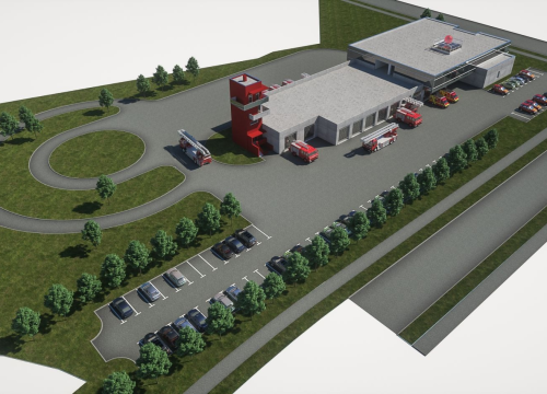 Fotografija 2 - Prikaz novog šibenskog vatrogasnog doma