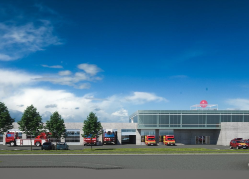 Fotografija 1 - Prikaz novog šibenskog vatrogasnog doma