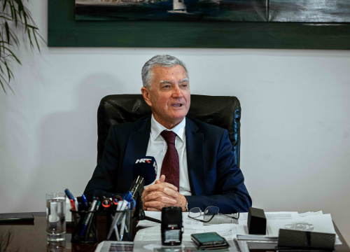 Fotografija 1 - Gradonačelnik Burić ugostio Željka Krnčevića: 'Novom ravnatelju i Gradu Šibeniku uvijek će biti na raspolaganju'