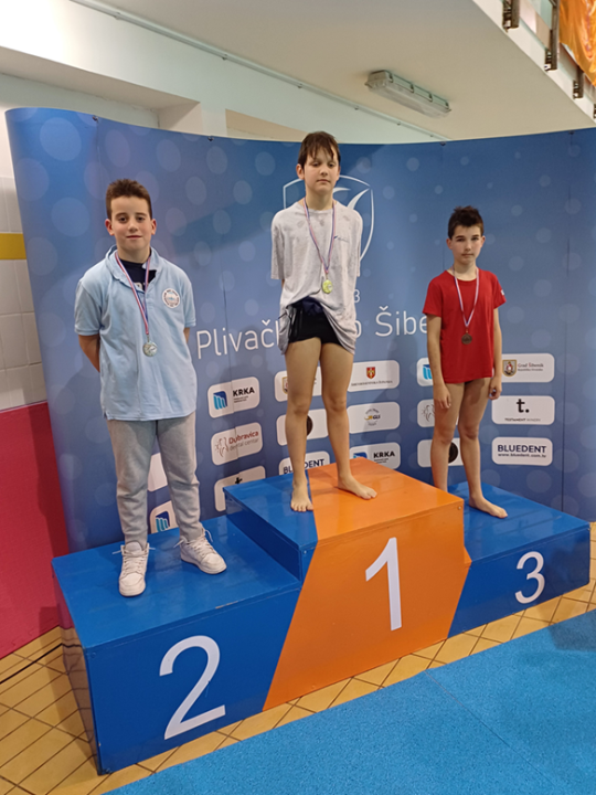 FOTO: Članovi Mora Niko Koloper i Luka Šupe uzeli tri medalje na Prvenstvu Dalmacije za početnike