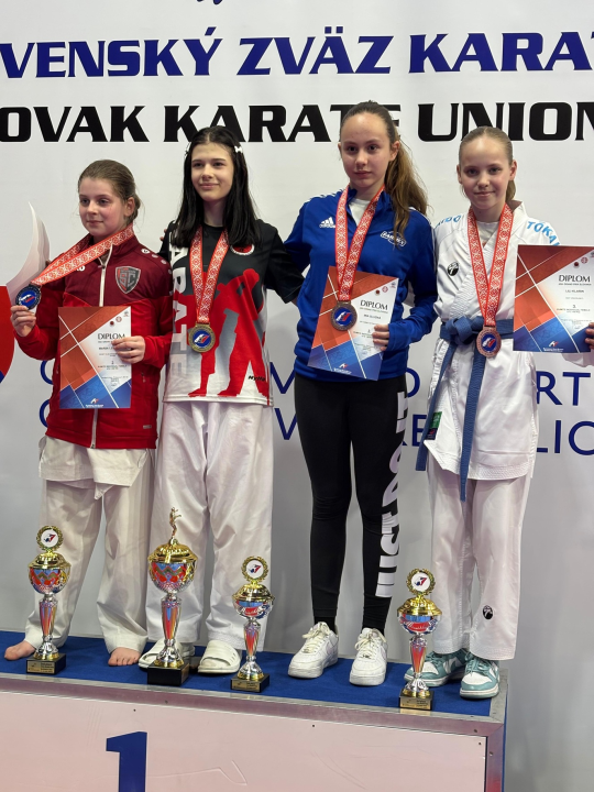 Vodička karatašica Lili Klarin brončana u Slovačkoj, u kategoriji sa 55 natjecateljica