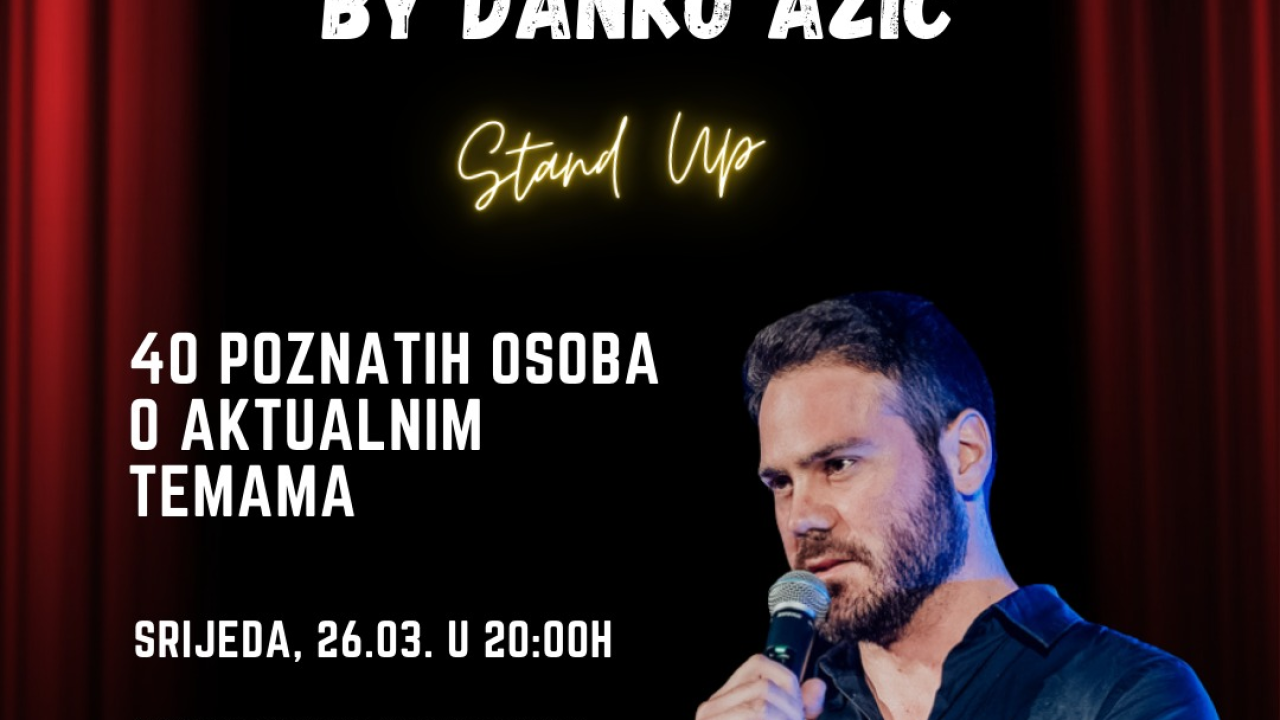 Ne propustite jedinstveni imitatorski stand-up show Danka Ažića u Mozartu!