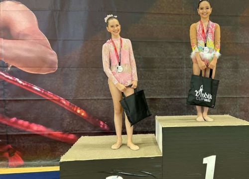 Fotografija 1 - Mlade gimnastičarke šibenskog 'Neba' briljirale na natjecanju u Varaždinu