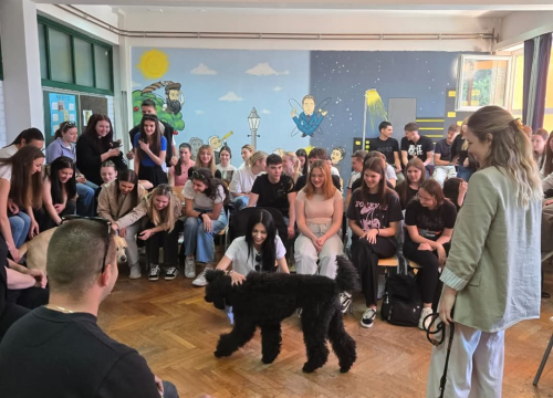 Fotografija 4 - Heroji na četiri noge: Šibenska Medicinska škola obilježila Svjetski dan pasa vodiča