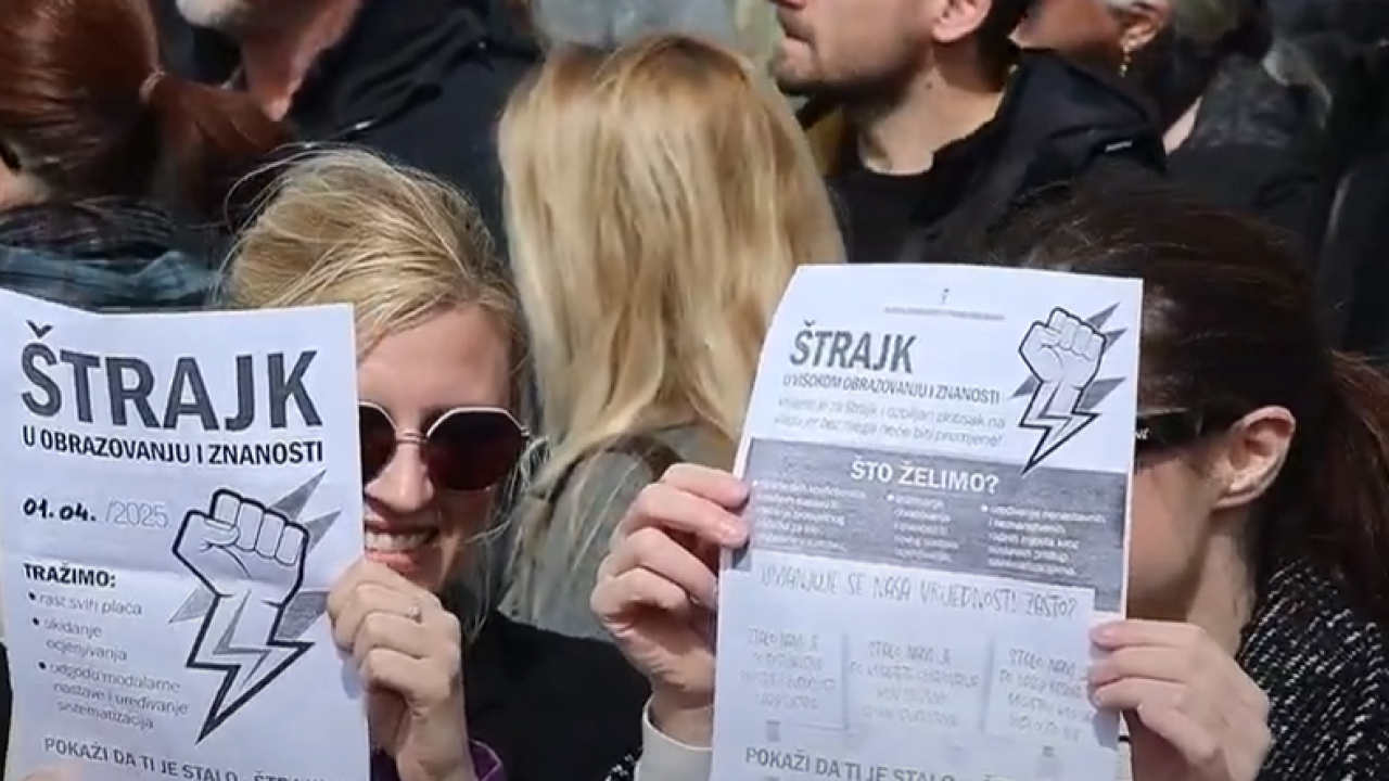 Obrazovni sindikati opet u akciji: Pozvali na prosvjed i objavili ‘listu srama’