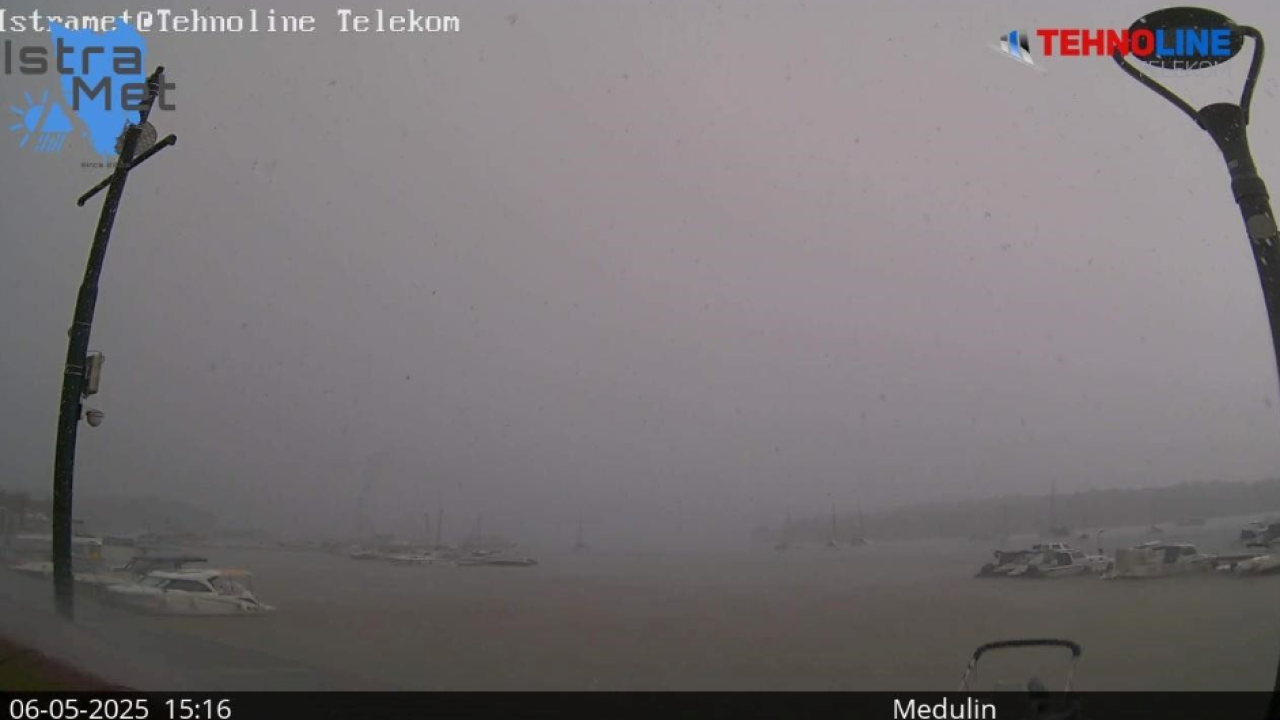 Jako nevrijeme u Istri. Potop u Medulinu, izdano upozorenje stanovnicima